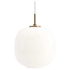 Vilhelm Lauritzen 'VL 45 Radiohus' Opaline Glass Pendant for Louis Poulsen