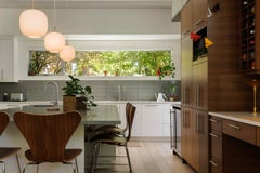 Vilhelm Lauritzen 'VL 45 Radiohus' Opaline Glass Pendant for Louis Poulsen