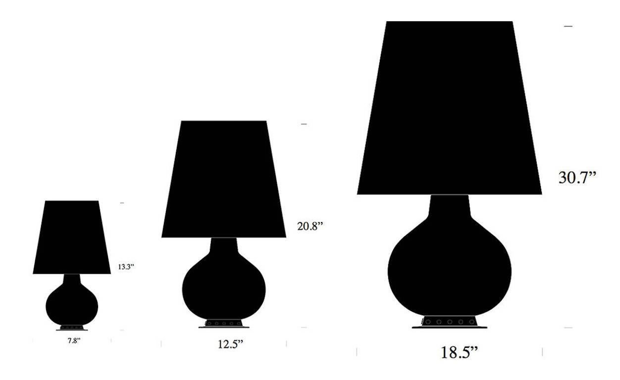 Italian Large Max Ingrand Black Glass 1954 Lamp for Fontana Table 