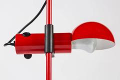 1980s Barbieri & Marianelli Red Table Lamp for Tronconi