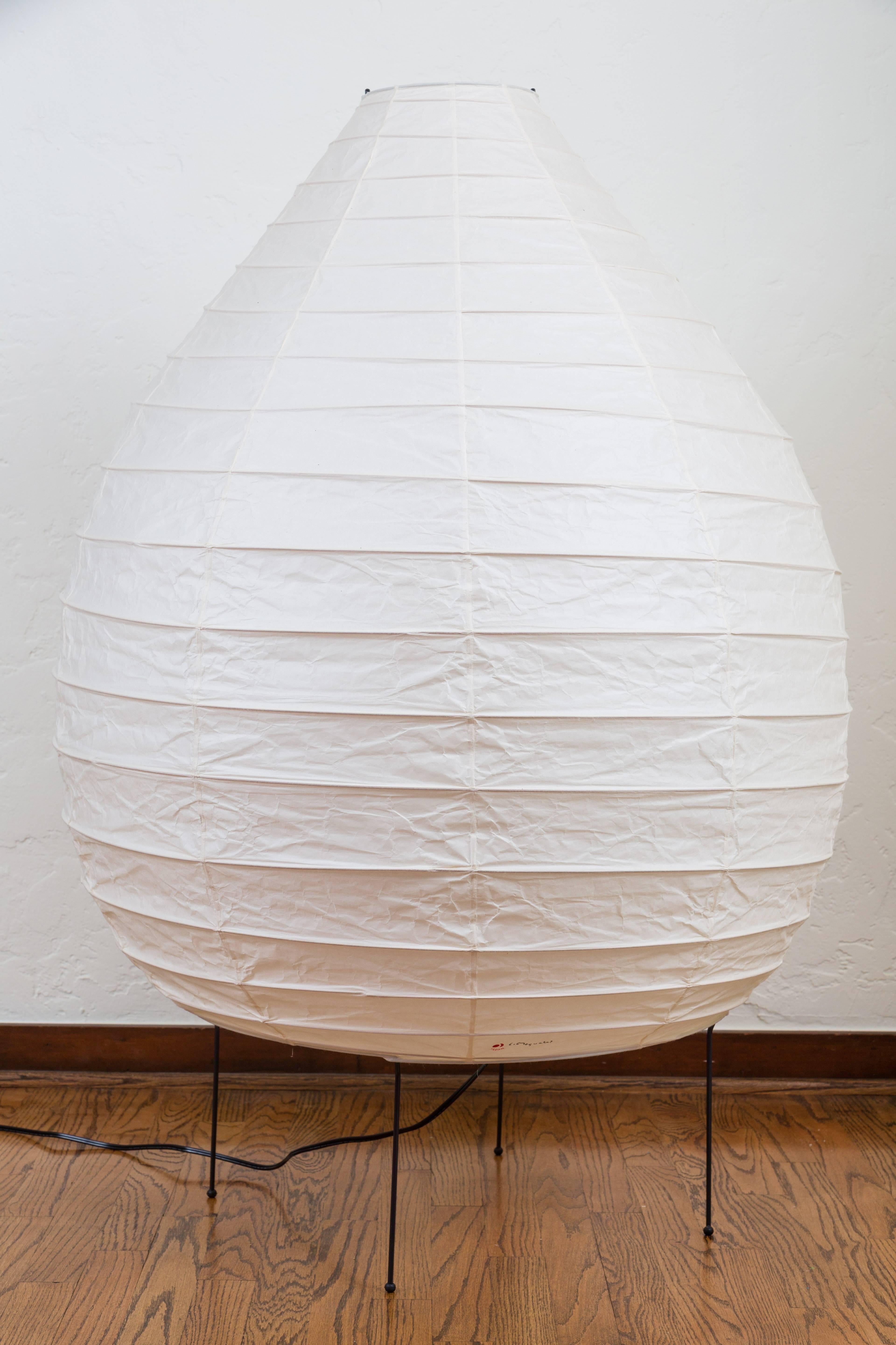 Monumental Isamu Noguchi Akari 23N Floor Lamp In Excellent Condition In Glendale, CA