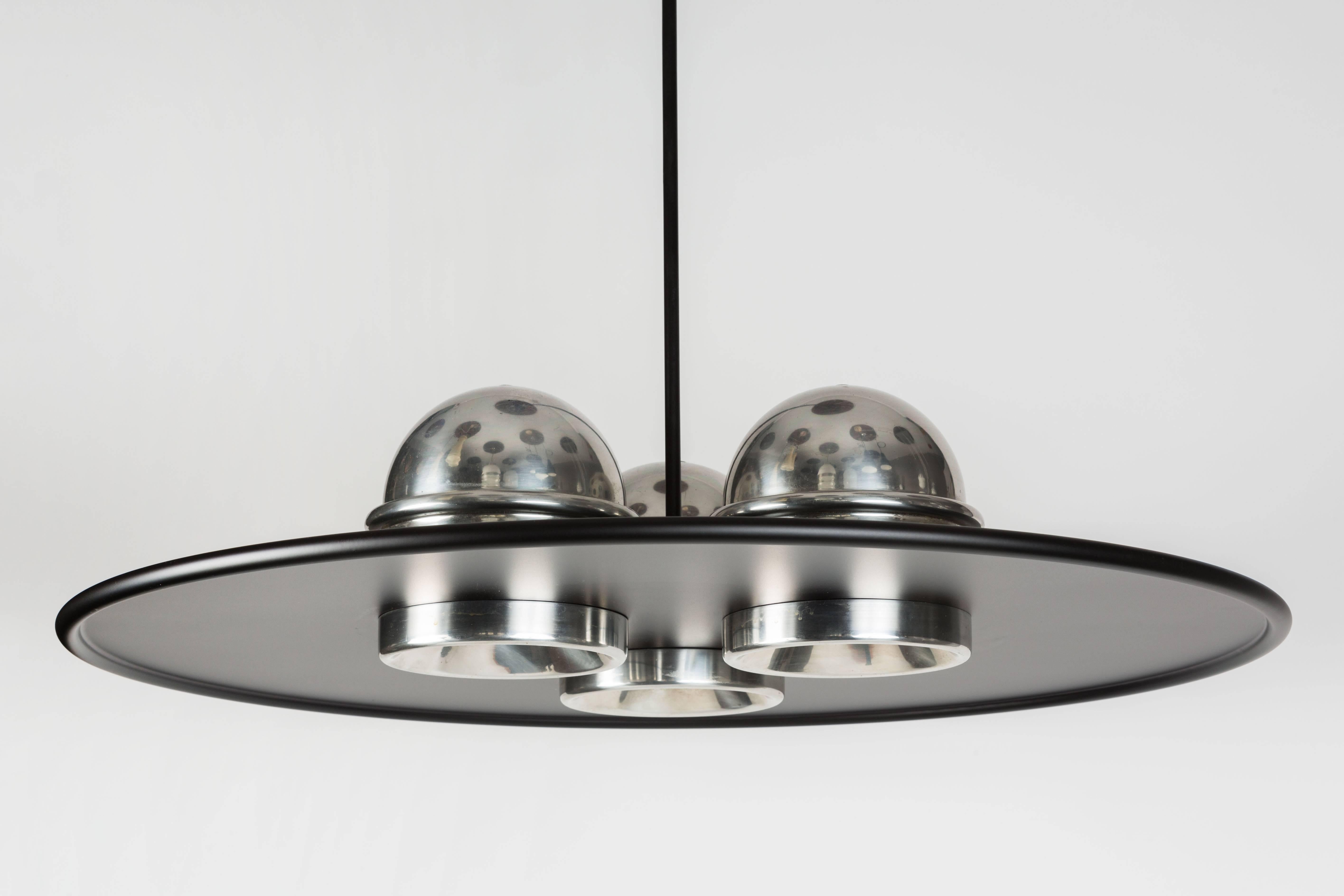 Large Ettore Sottsass 'Lampros 3' Chandelier for Stilnovo, circa 1970 2