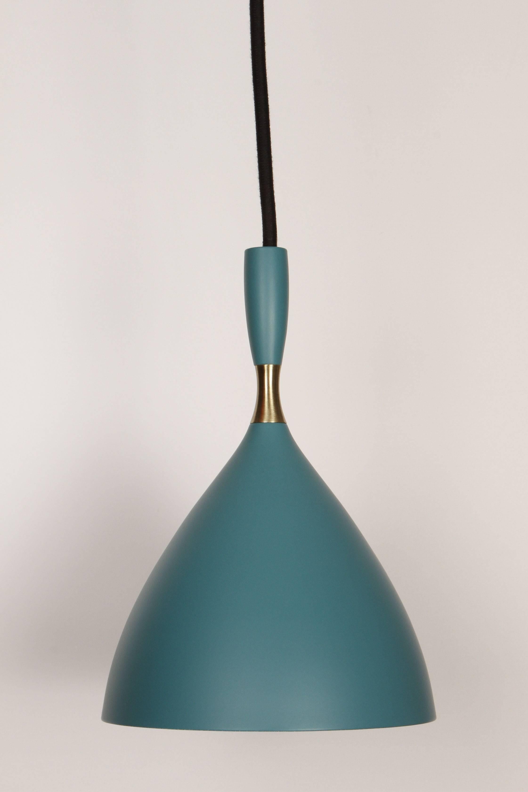 Scandinavian Modern Birger Dahl Pendant in the Manner of Stilnovo For Sale