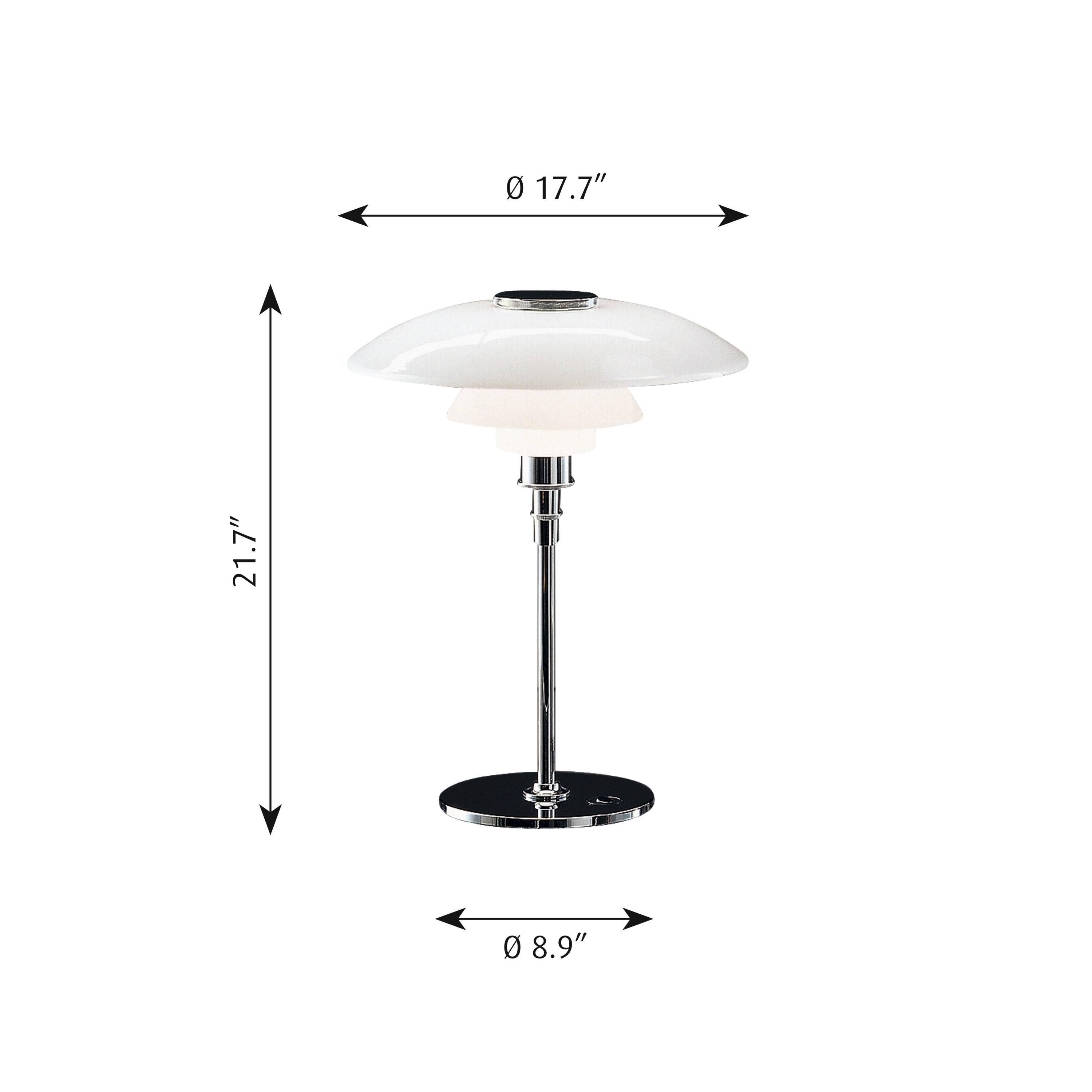 Grande lampe de table en verre Poul Henningsen PH 4½-3½ pour Louis Poulsen Neuf - En vente à Glendale, CA