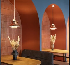 Jørn Utzon Copper 'Doo-Wop' Pendant for Louis Poulsen