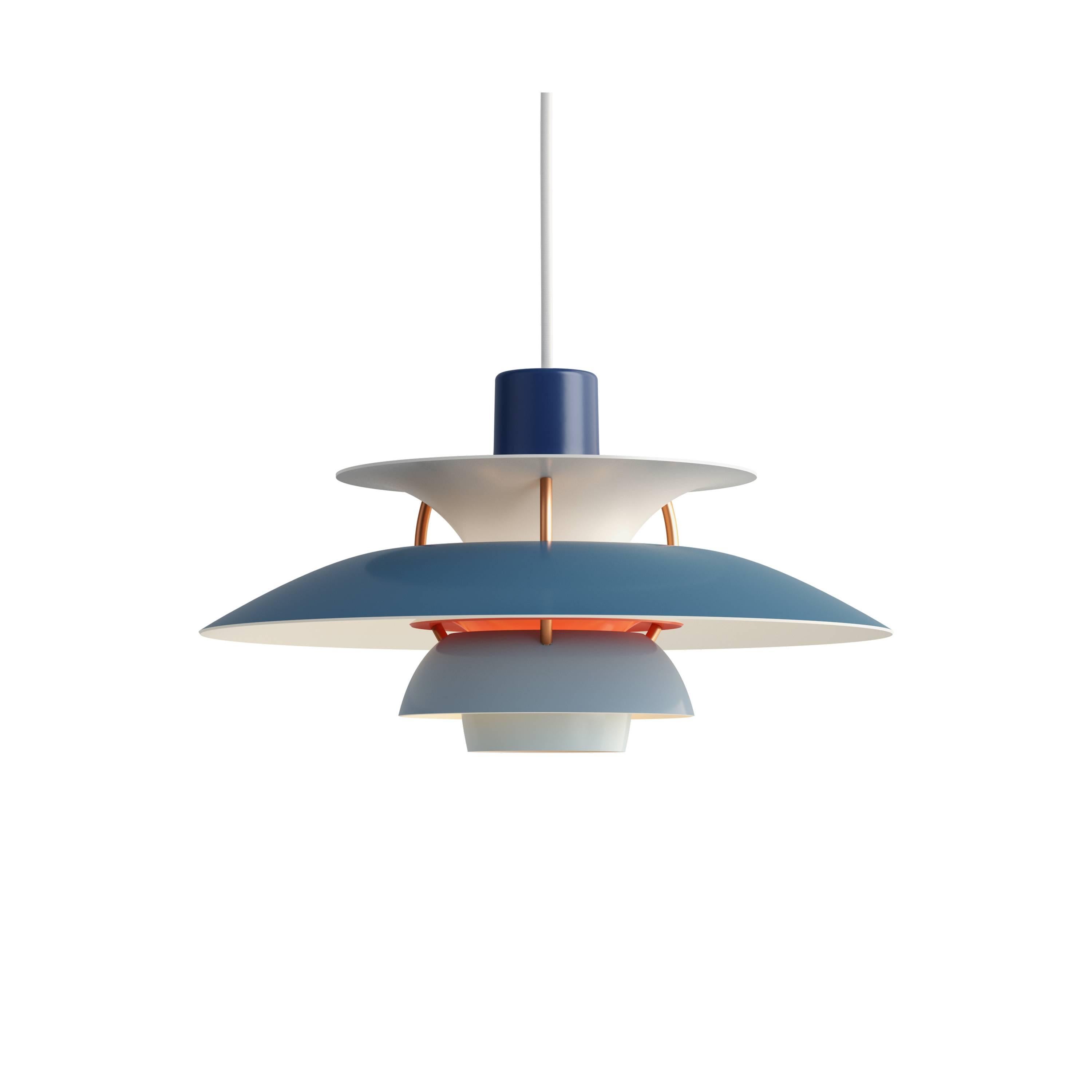 Scandinave moderne Mini lampes suspendues vertes PH5 de Poul Henningson pour Louis Poulsen en vente