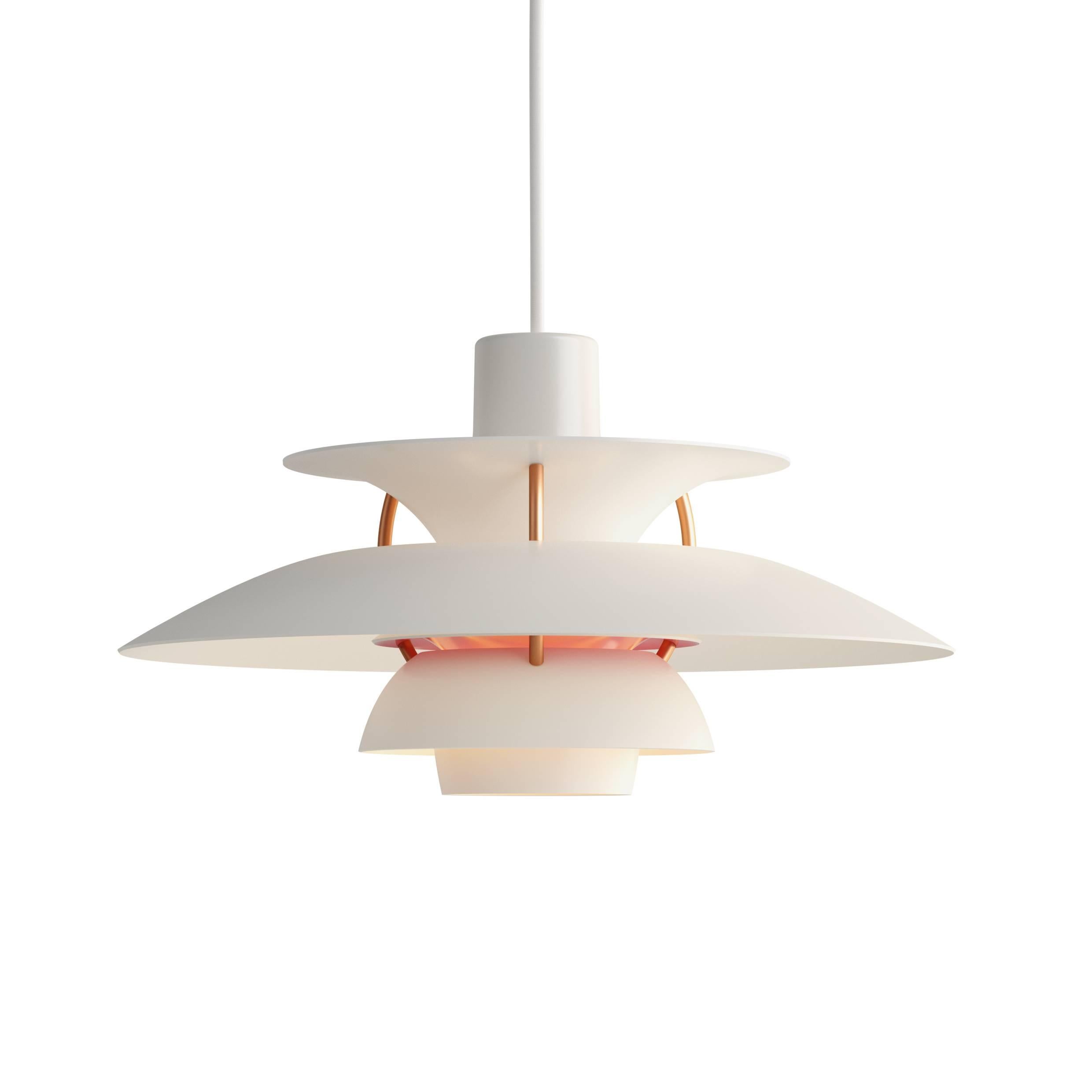 XXIe siècle et contemporain Mini pendentifs PH5 rouges Poul Henningsen pour Louis Poulsen en vente