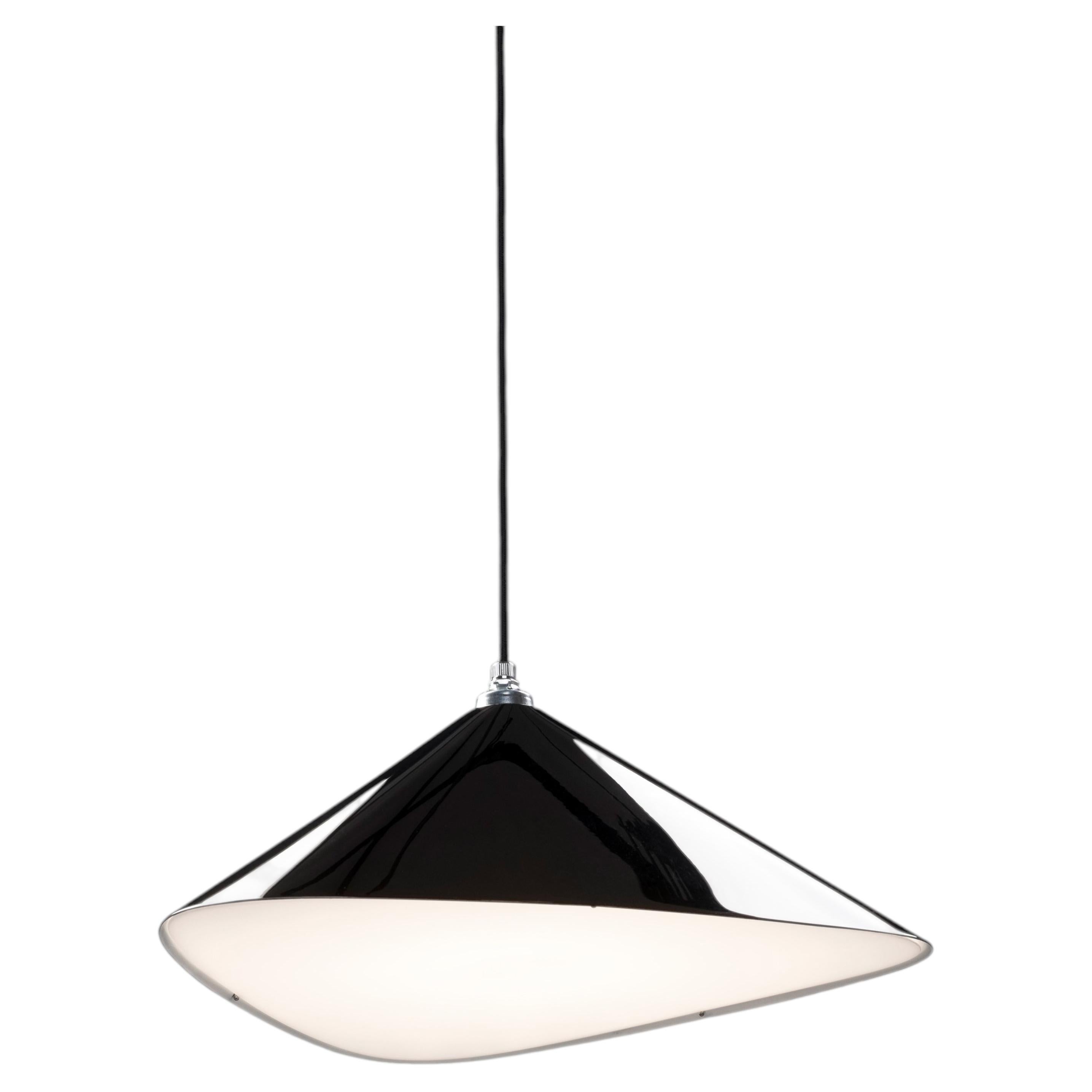 'Emily II' Pendant Lamp in Glossy Black for Moss Objects For Sale