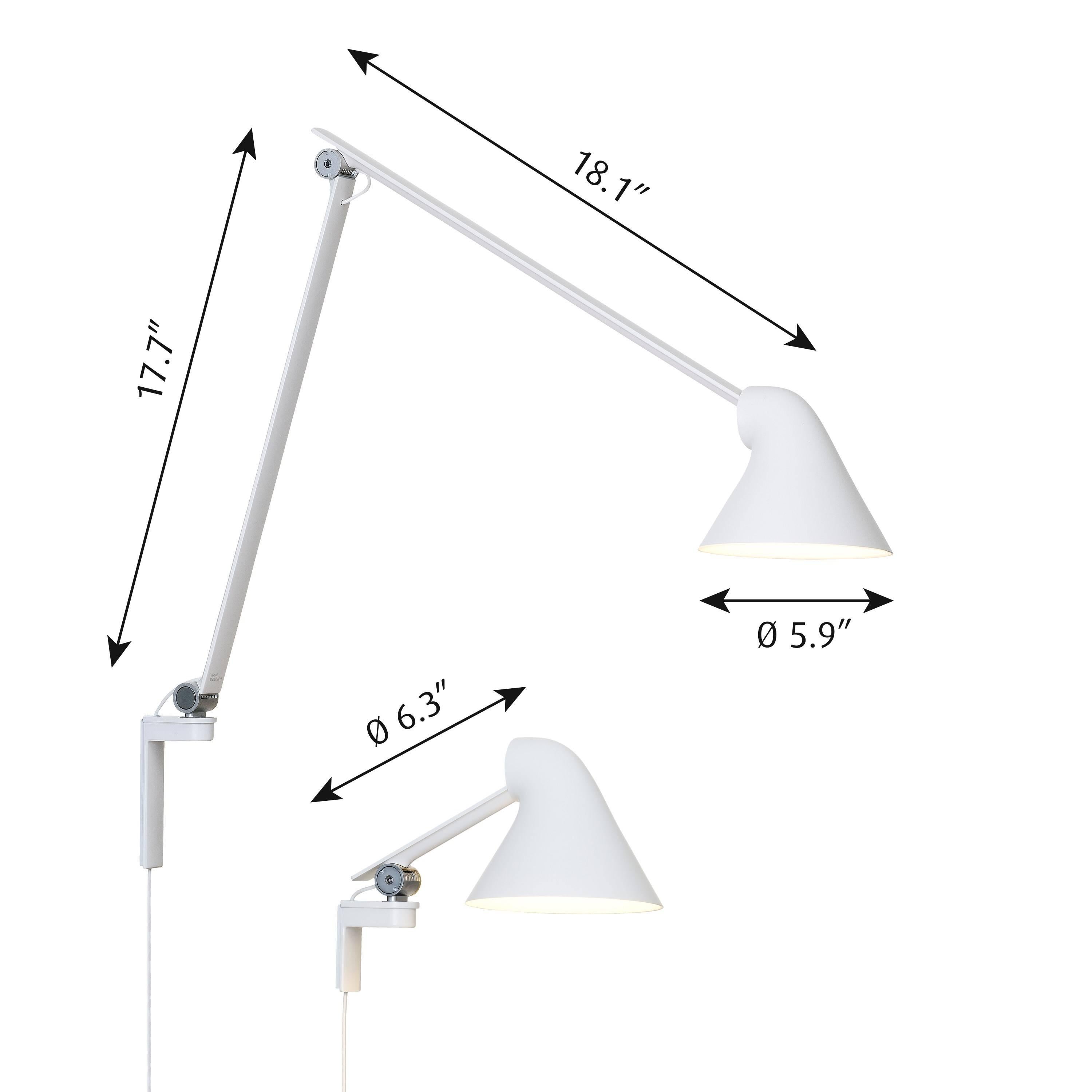 Poudré Oki Sato NJP Black Large Wall Light pour Louis Poulsen en vente