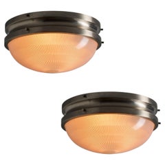 Paire de lampes murales ou de plafonniers Sergio Mazza 'Sigma' des années 1960 pour Artemide