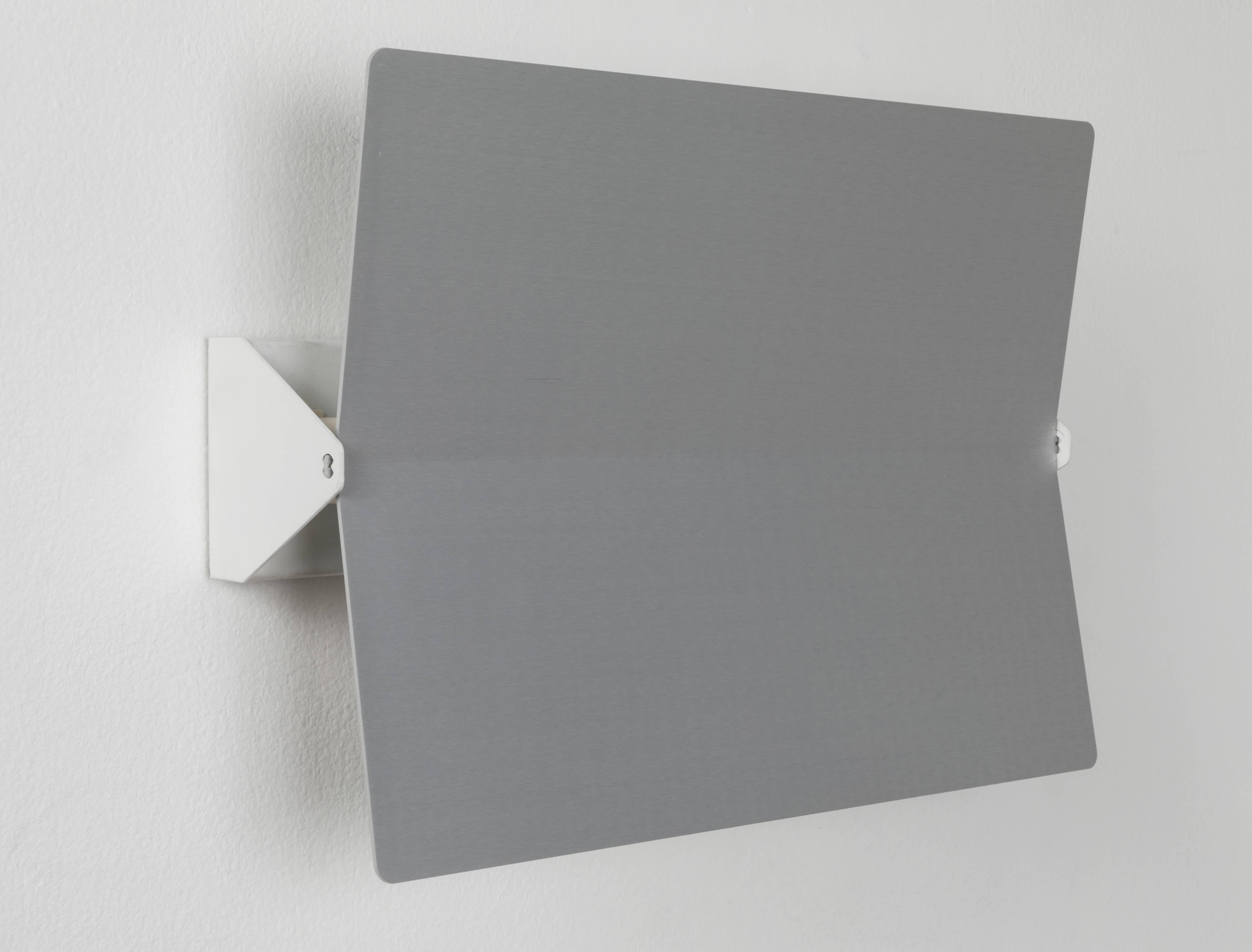 Large Charlotte Perriand 'Applique À Volet Pivotant Plié' Wall Light in Aluminum In New Condition For Sale In Glendale, CA
