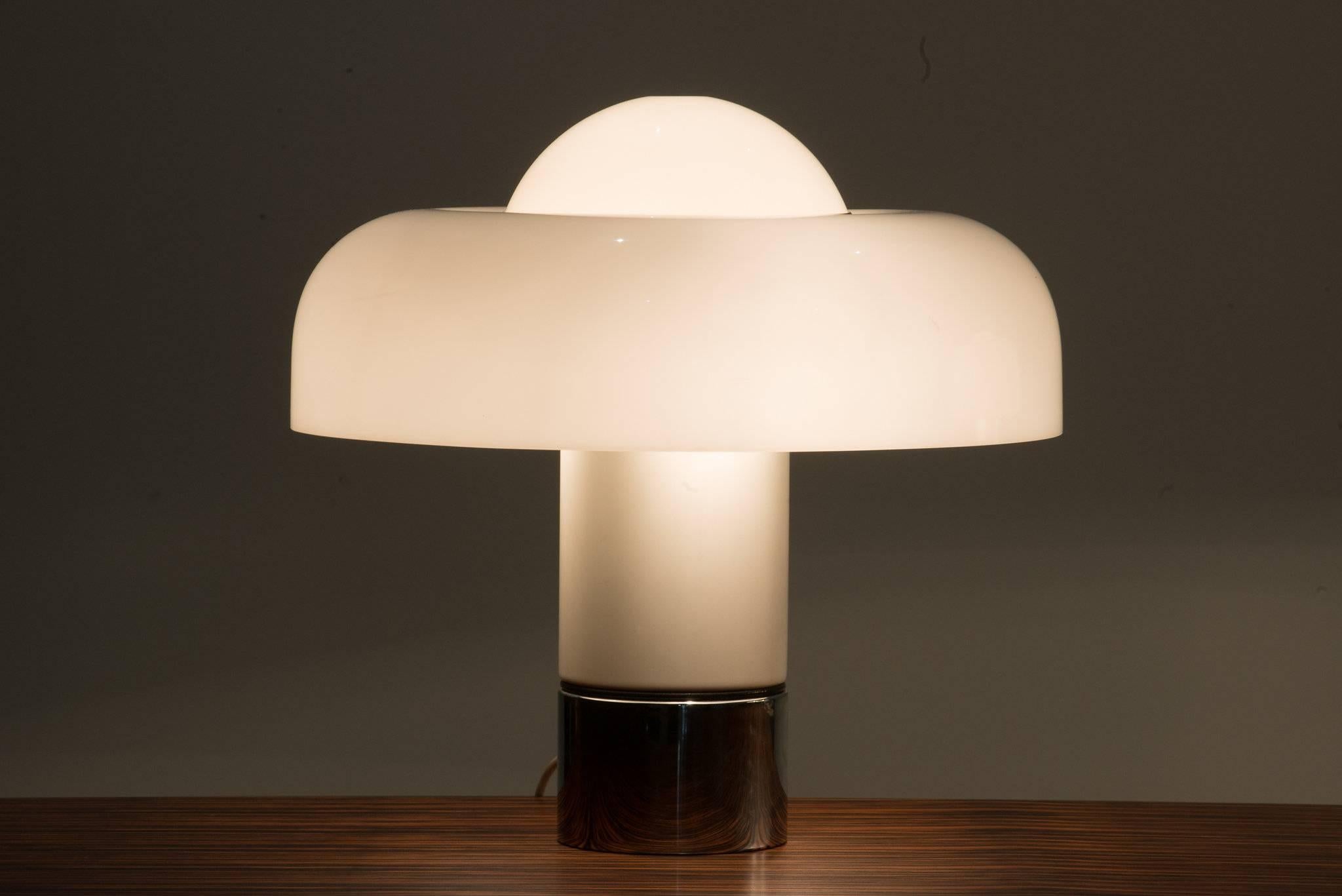 Mid-Century Modern Pair of 'Brumbury' Table Lamps by Luigi Massoni for Guzzini