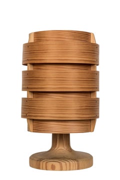 Lampada da tavolo in legno di Hans-Agne Jakobsson del 1960 per AB Ellysett