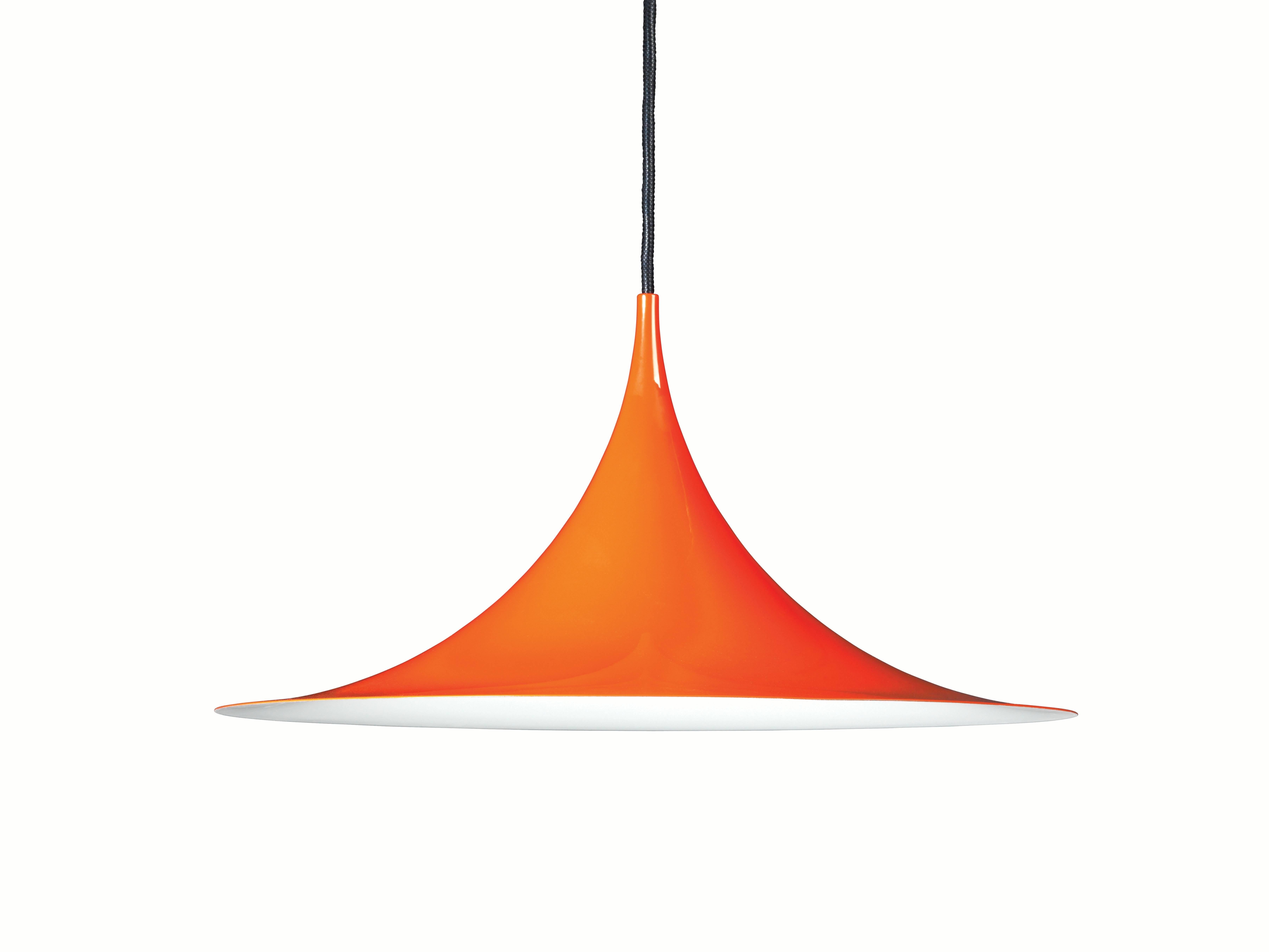 Painted Large Bonderup & Thorup 'Semi' Pendant in White For Sale