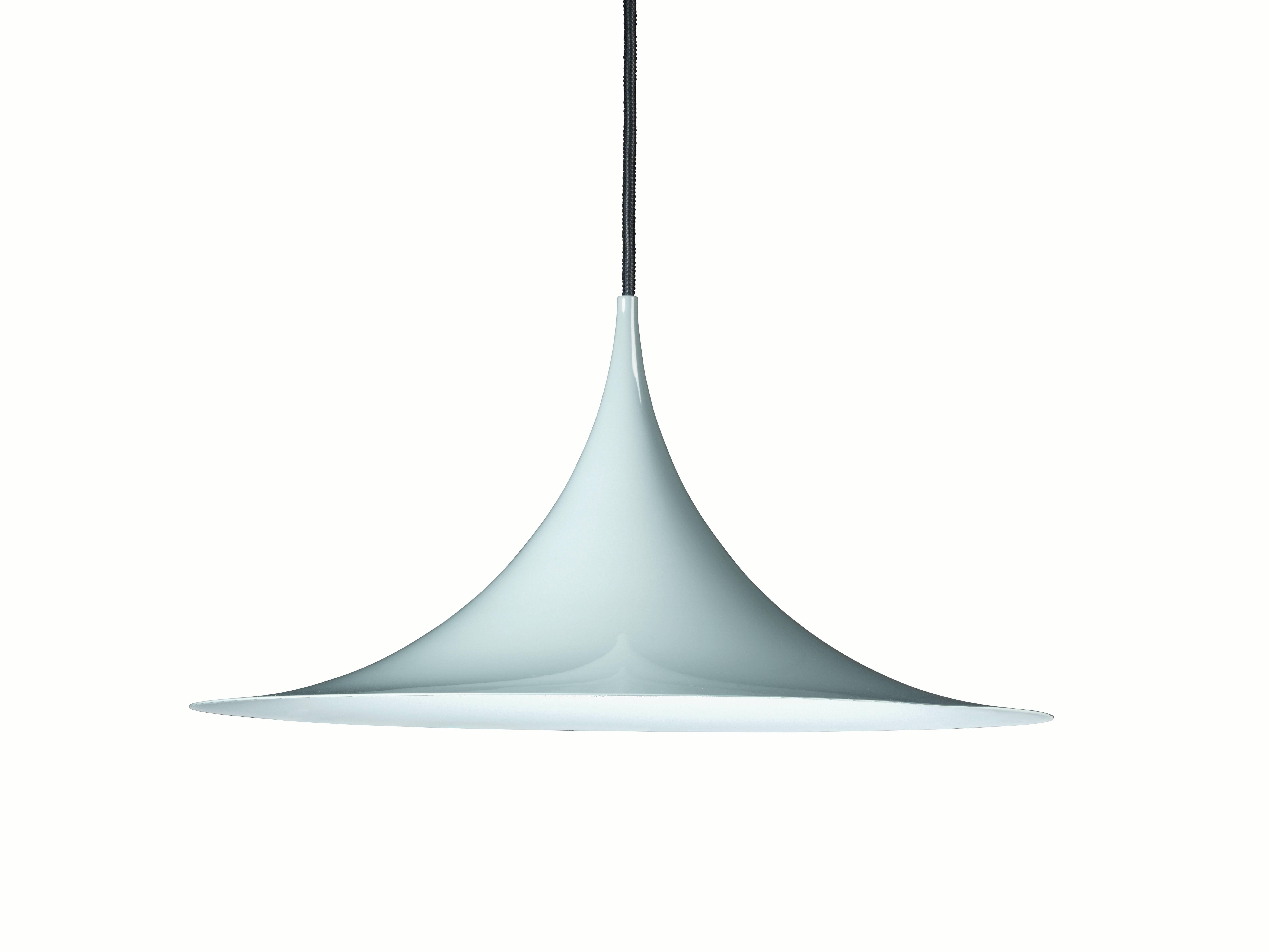 Large Bonderup & Thorup 'Semi' Pendant in White In New Condition For Sale In Glendale, CA