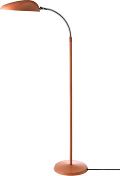 Greta Magnusson Grossman 'Cobra' Floor Lamp in Red