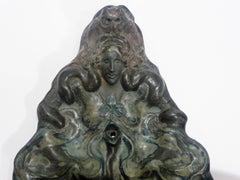 Numa Gillet, Georges Delvaux, an Art Nouveau Glazed Stoneware Pen Holder, Signed
