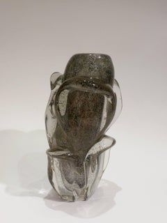 Henri Navarre, Art Deco Applied Glass Vase, circa 1925