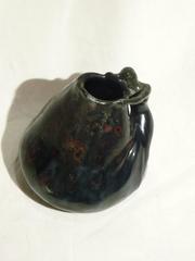 Anonymous Art Nouveau Glazed Terracotta Pitcher, Numbered 4