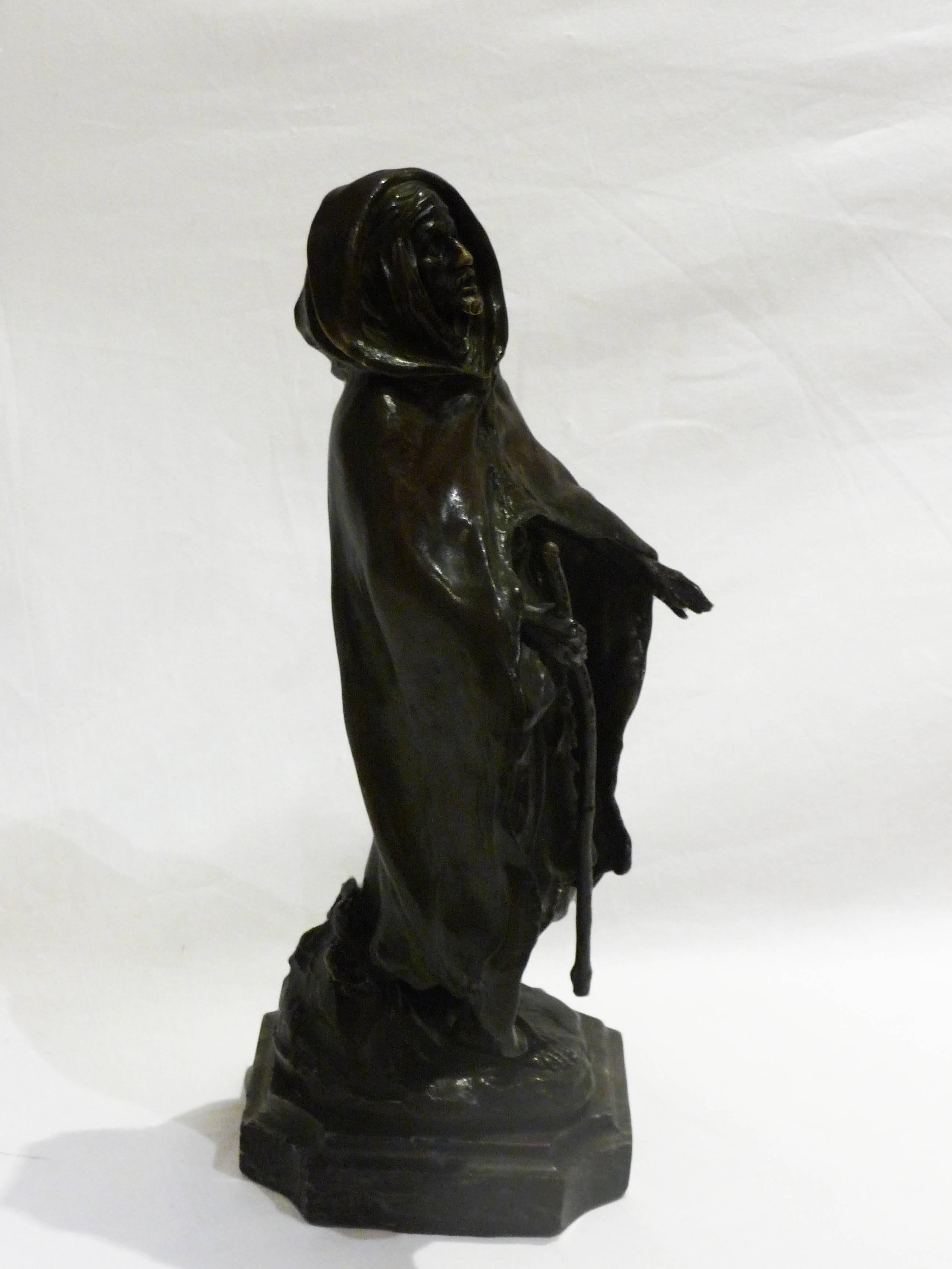 20th Century Louis-Auguste Théodore Rivière, Bronze Sculpture, 