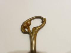 Eugène Lefebvre, An Art Nouveau Umbrella Handle with its Eight Pegs