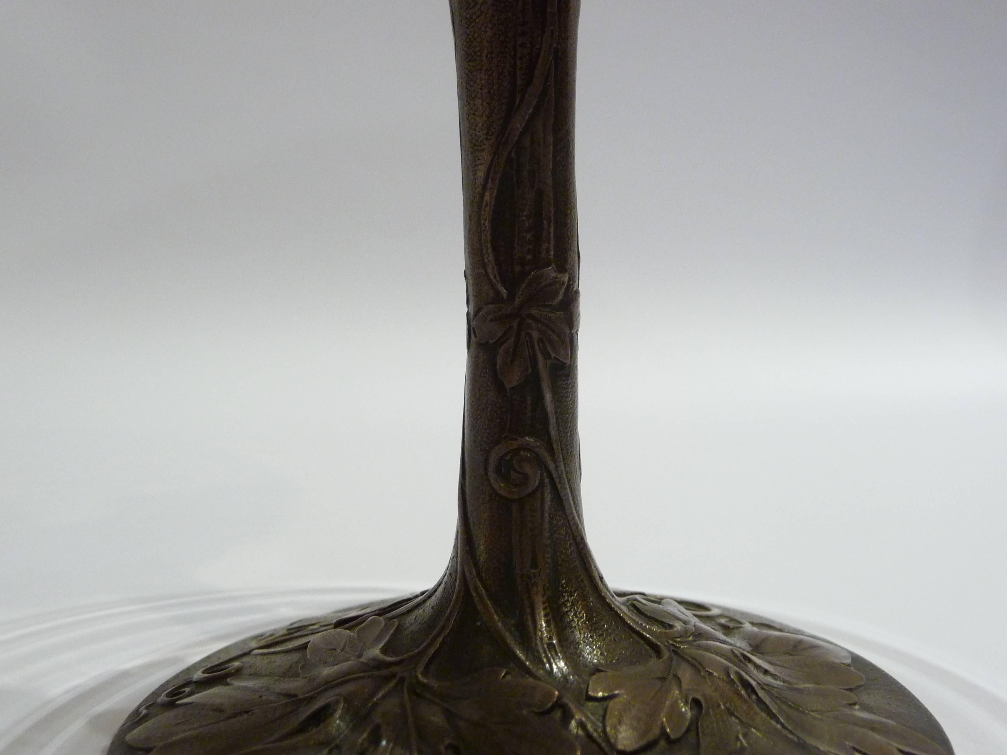 Anonymous, a Silver and Clear Glass Champagne Glass In Good Condition For Sale In Monte Carlo, MC