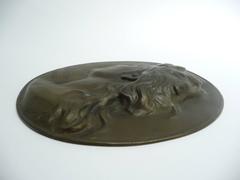 Adolf Ernest Robert Hildebrand "Portrait of Eleonora Duse", Bronze Medallion