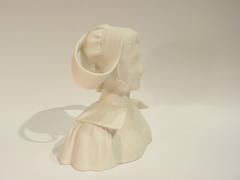 Léo Laporte Blairsy, an Art Nouveau Biscuit, "Bretonne à la Coiffe", Signed