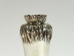 Christofle & Cie, an Art Nouveau Silvered Bronze Vase