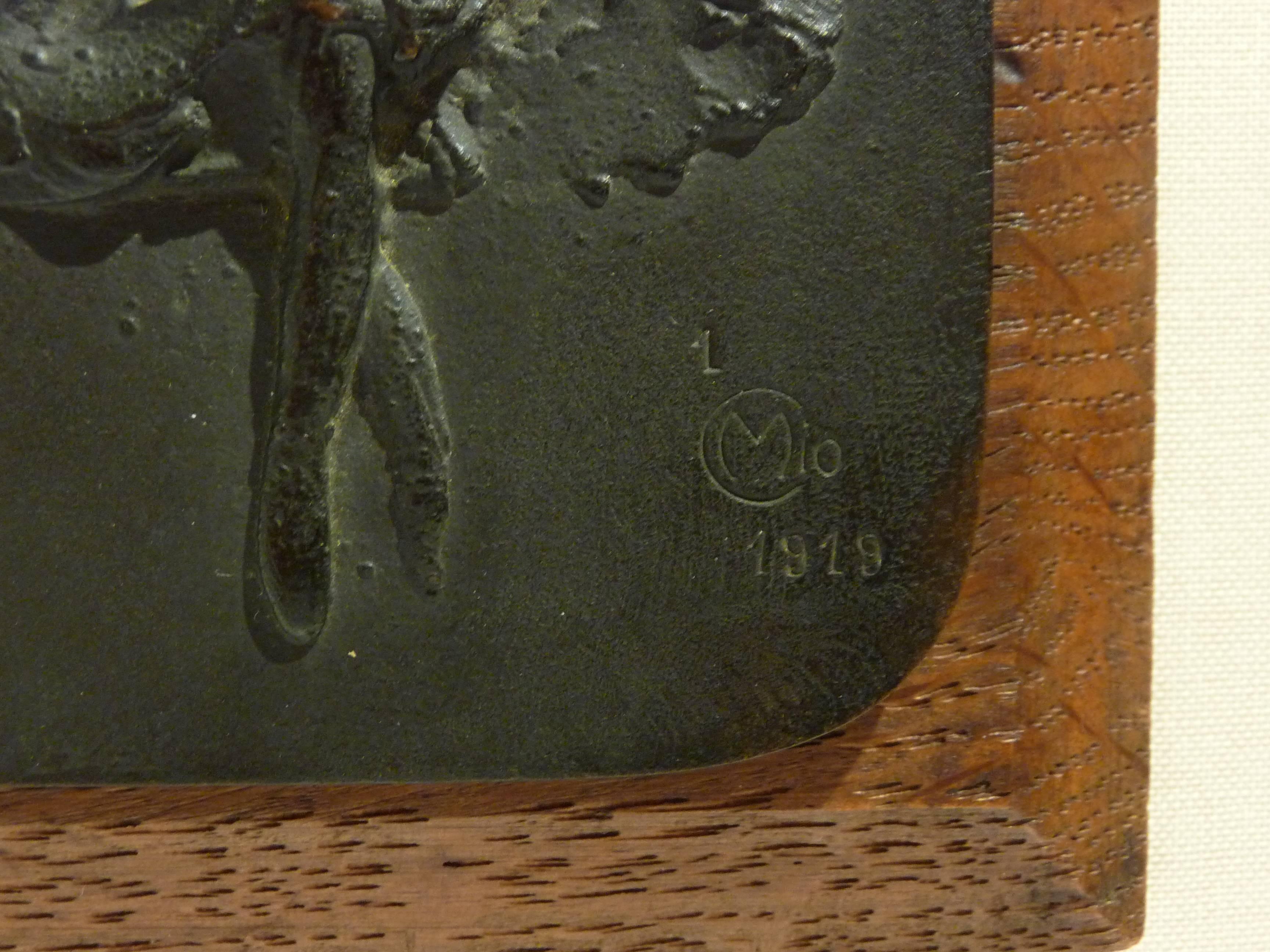 Maurice Charpentier-Mio, a Bronze Bas-Relief 