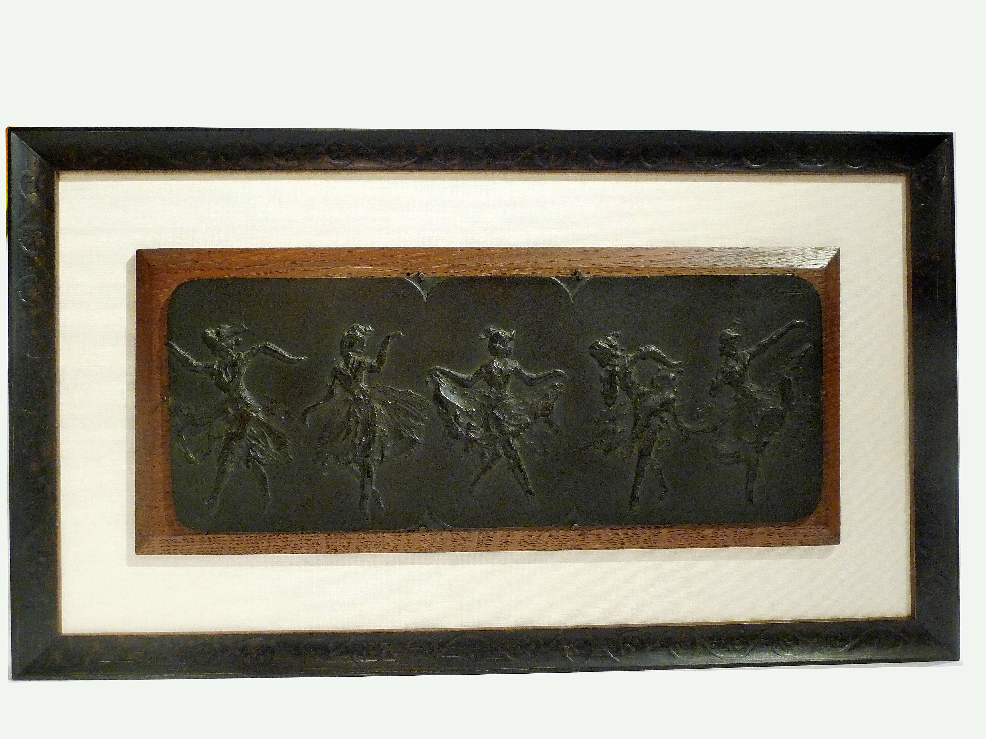 Maurice Charpentier-Mio.
A bronze bas-relief featuring five poses of the dancer Anna Pavlova in Rondino.
Bearing the monogram of the artist, dated 
