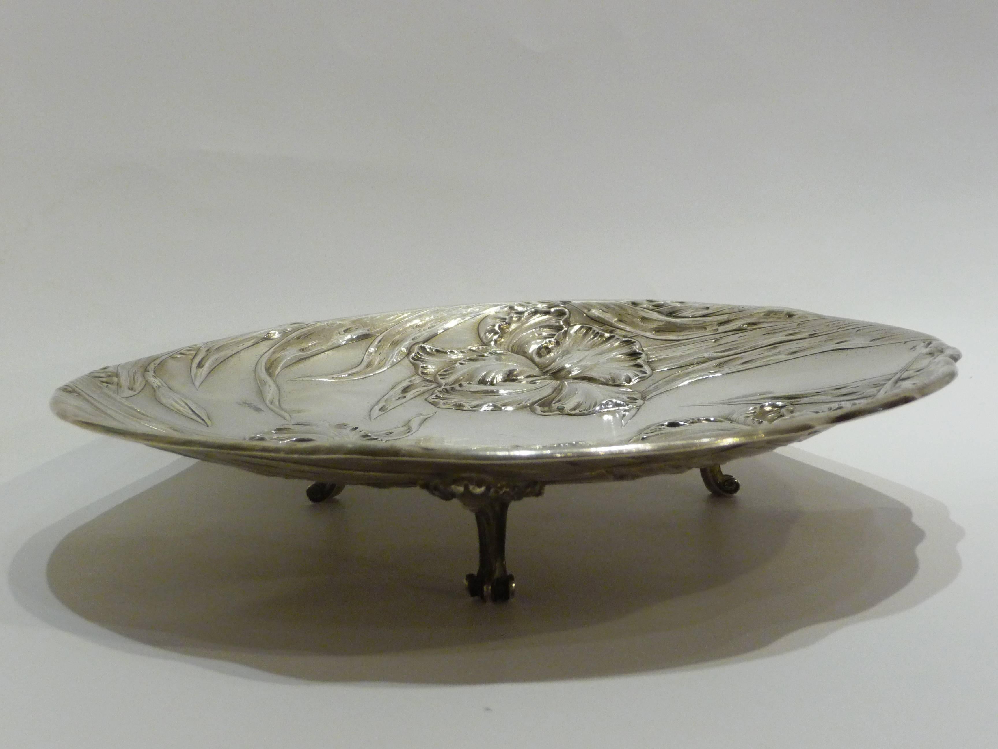 French Puiforcat, an Art Nouveau Silver and Silver Gilt Bowl