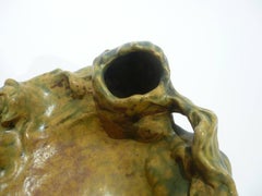 Joseph and Pierre Mougin, Alfred Finot, an Art Nouveau Grès Inkwell, Signed