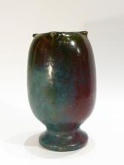 Pierre-Adrien Dalpayrat, Grès Vase with a Sang-de-boeuf and Green Glazes
