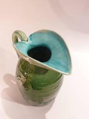 Théodore Deck, Ernest Carrière, an Art Nouveau Pitcher, Signed