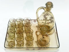 Emile Gallé, an Art Nouveau Liqueur Service, Signed