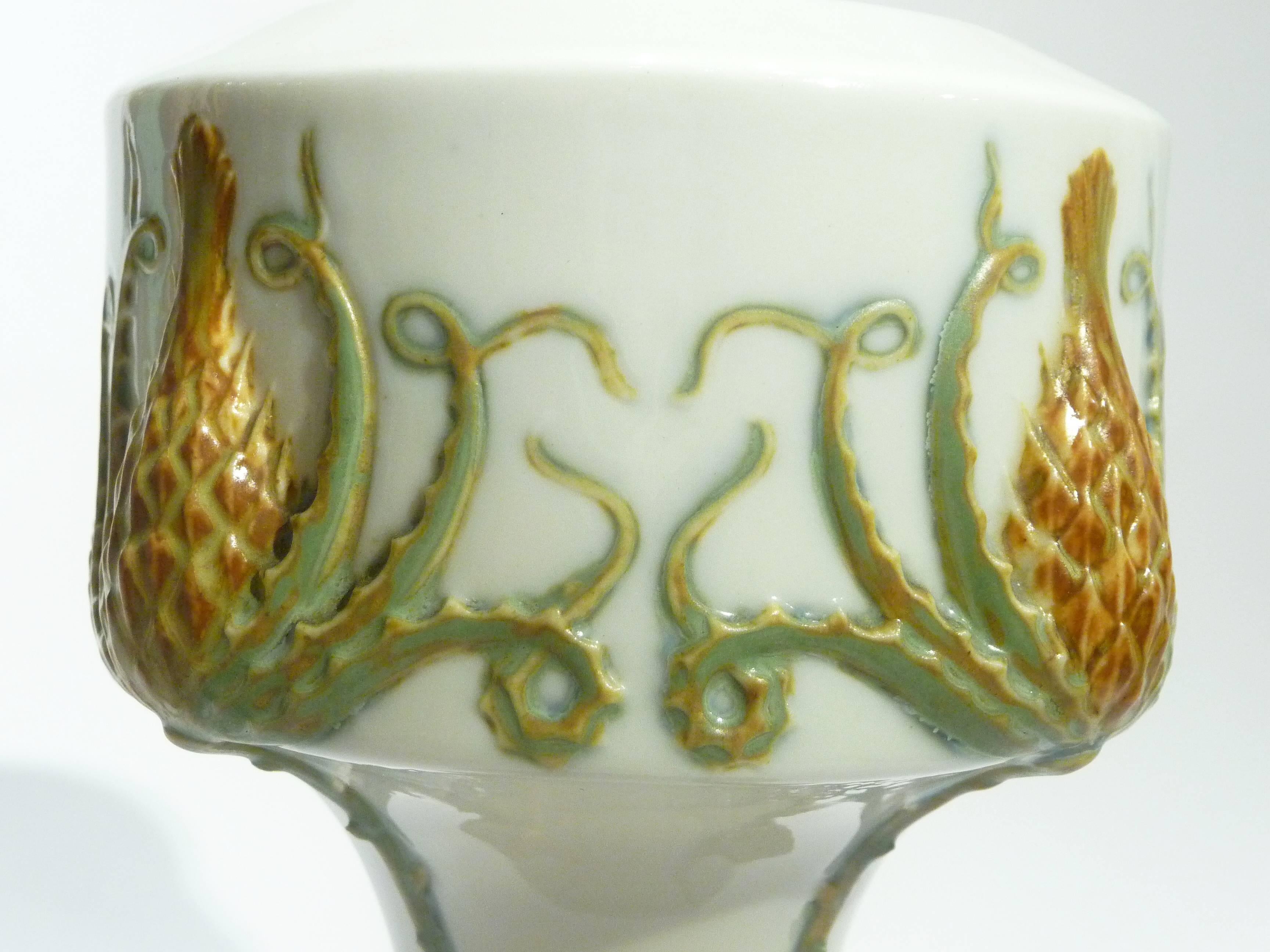 Manufacture Nationale de Sèvres, an Art Nouveau Vase, Dated 1904 In Good Condition For Sale In Monte Carlo, MC