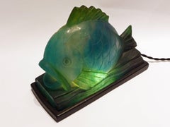 Almaric Walter, an Art Deco Pâte De Verre Night Light, Signed