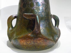 Clément Massier, Lucien Lévy-Dhurmer, an Art Nouveau Earthenware Vase, Signed