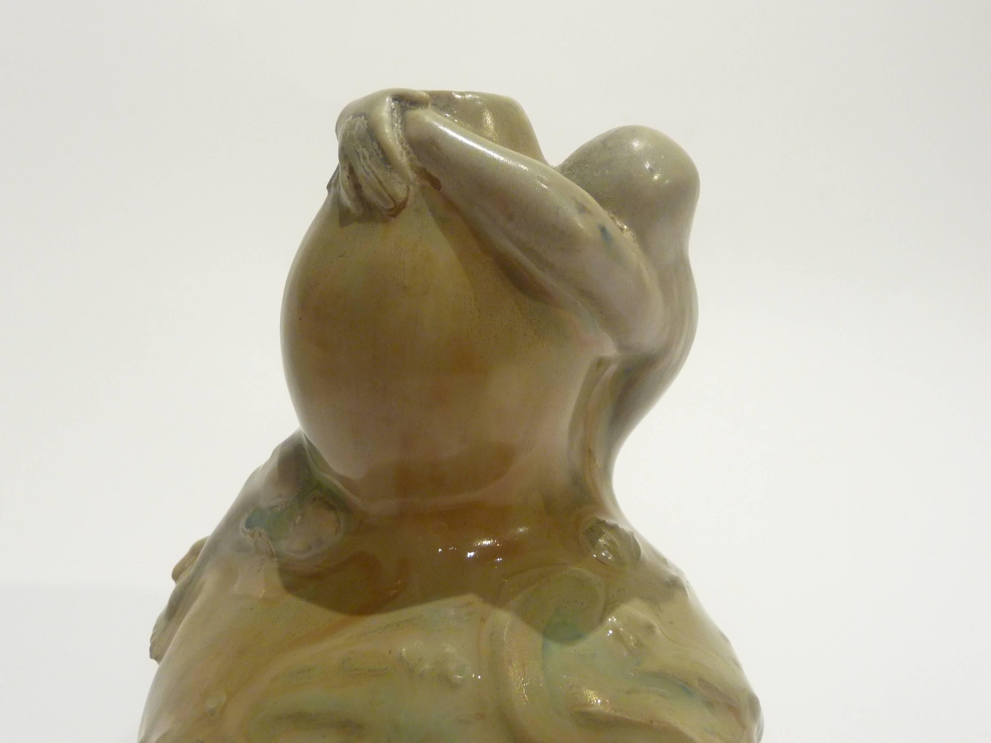 Charles Vital-Cornu, Susse Frères, an Art Nouveau Porcelain Vase, Signed For Sale 1