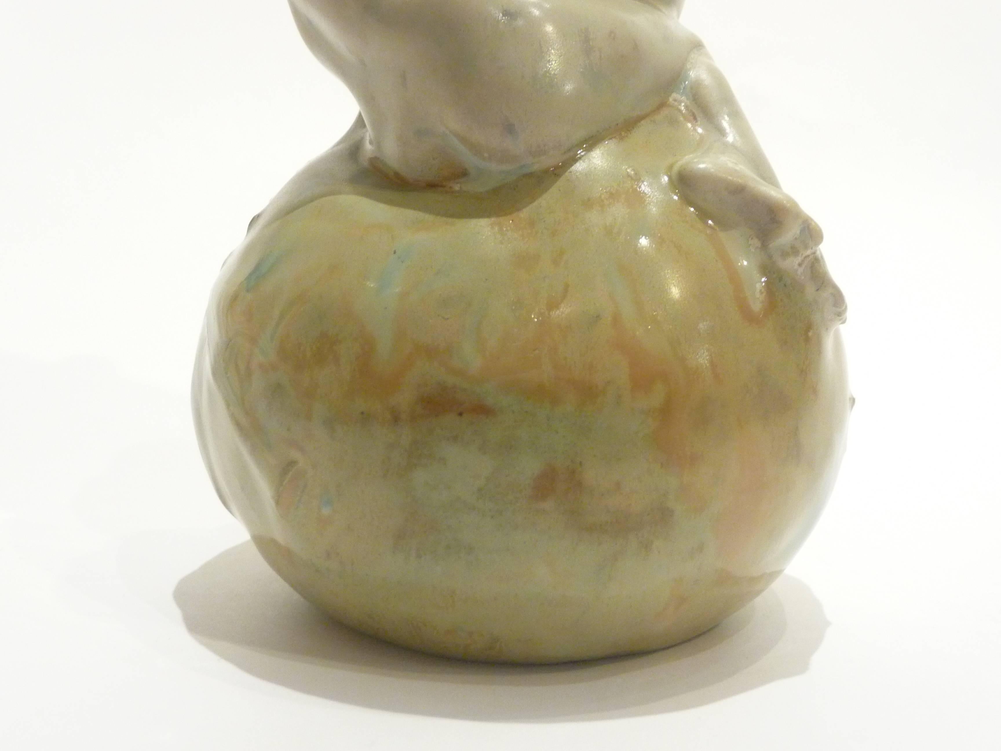 Charles Vital-Cornu, Susse Frères, an Art Nouveau Porcelain Vase, Signed For Sale 2