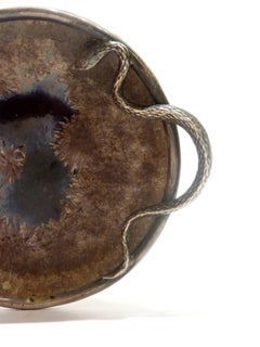 Alexandre Bigot, Art Nouveau Dish, Signed