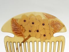 Lucien Gaillard, a Rare and Magnificient Art Nouveau Comb, Signed