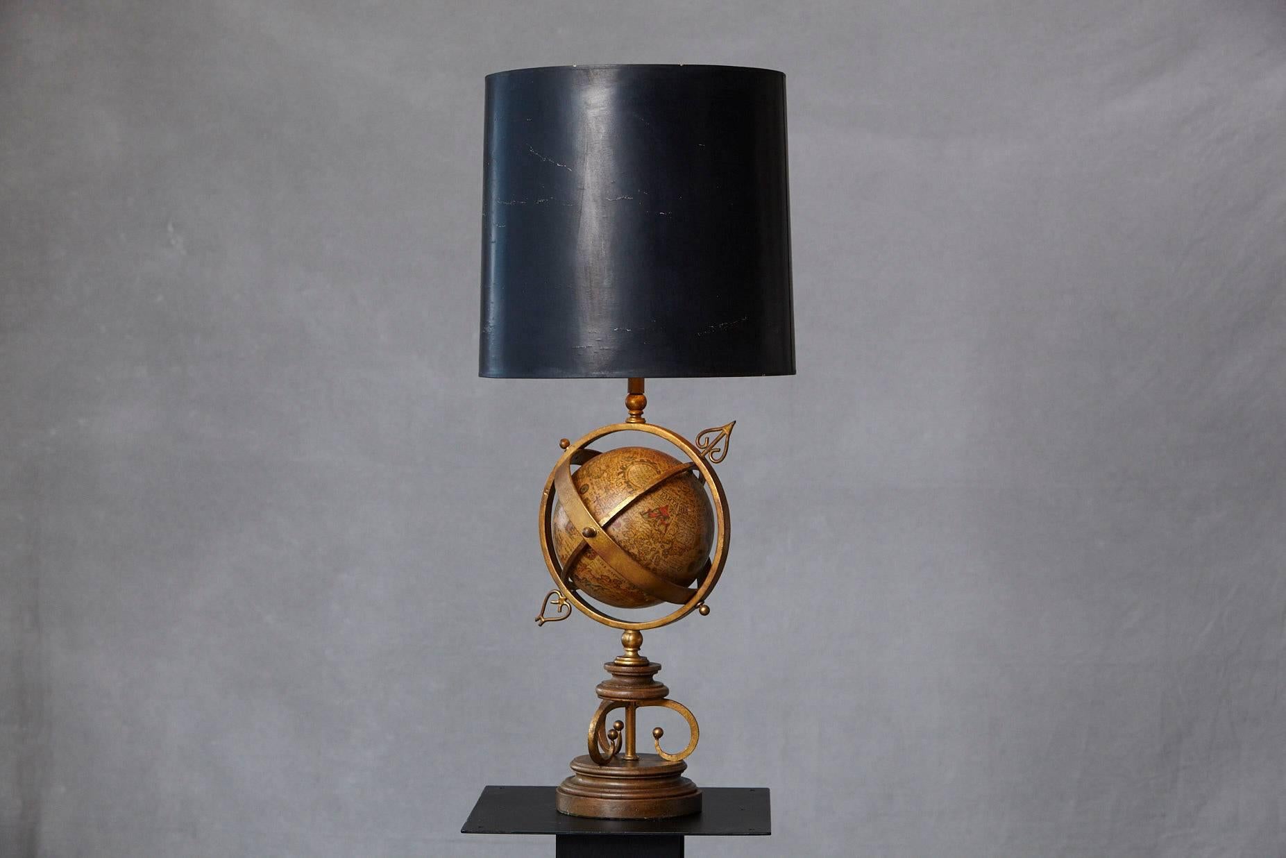 rotating glass globe