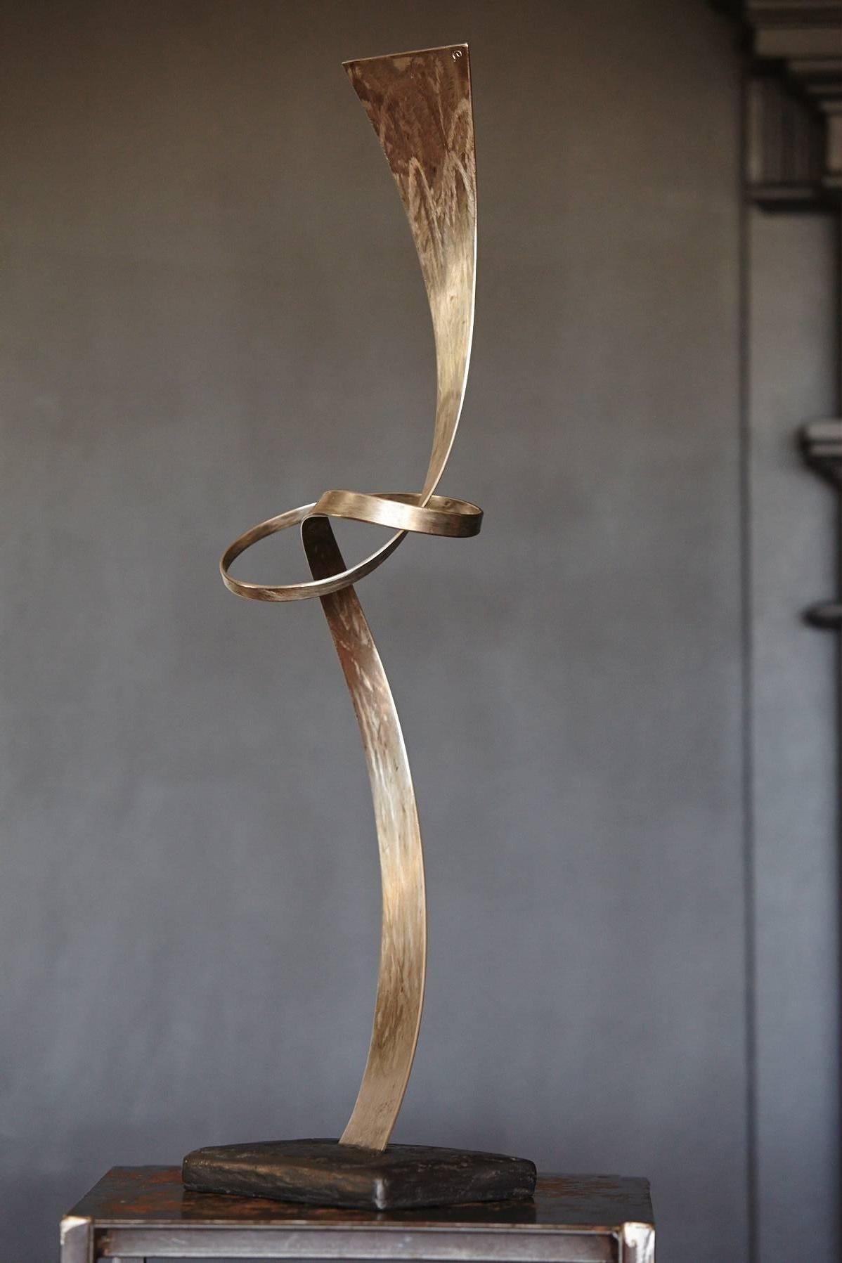 Organic Modern Joe Sorge, Abstract Steel Sculpture, 1990s