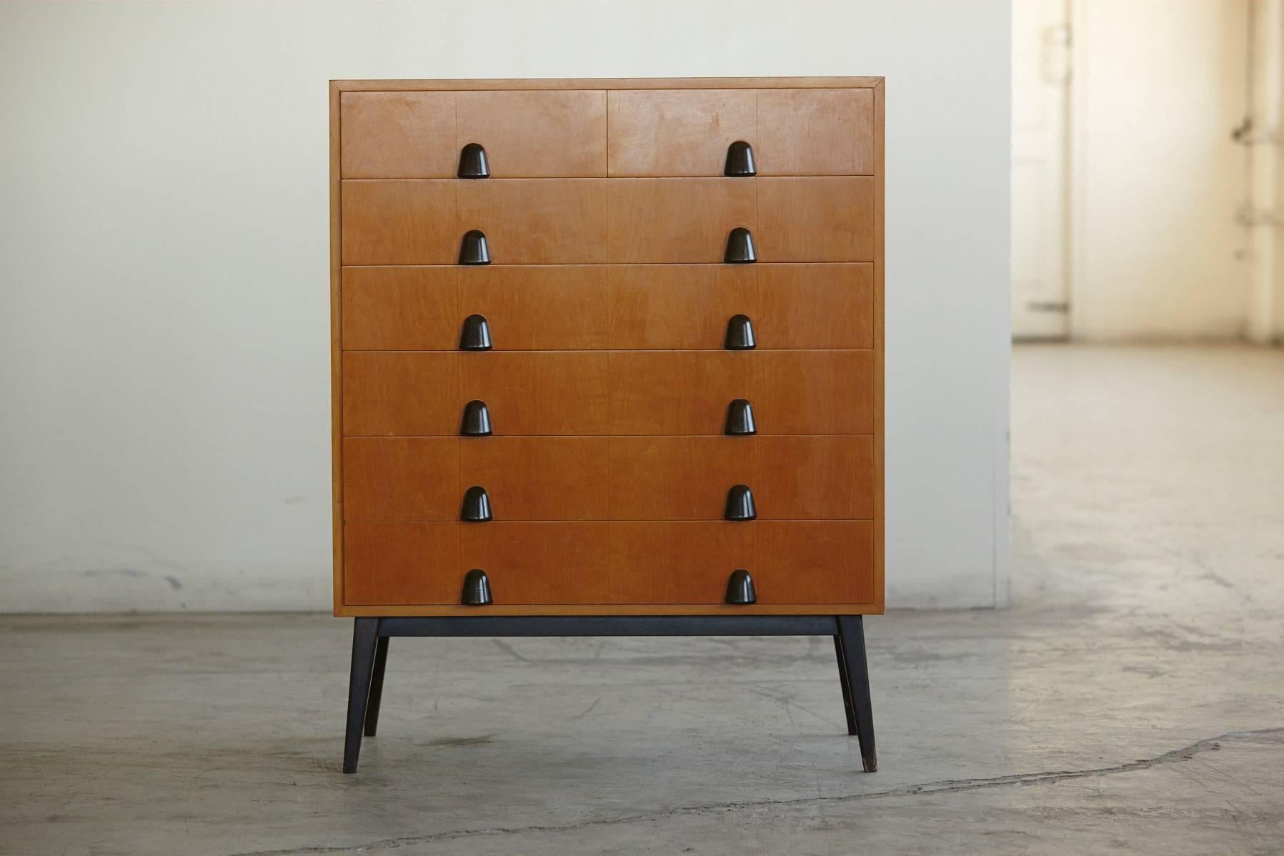 Rare Maple Dresser by Rudolf Frank for Erwin Behr Möbel Germany, 1956 1