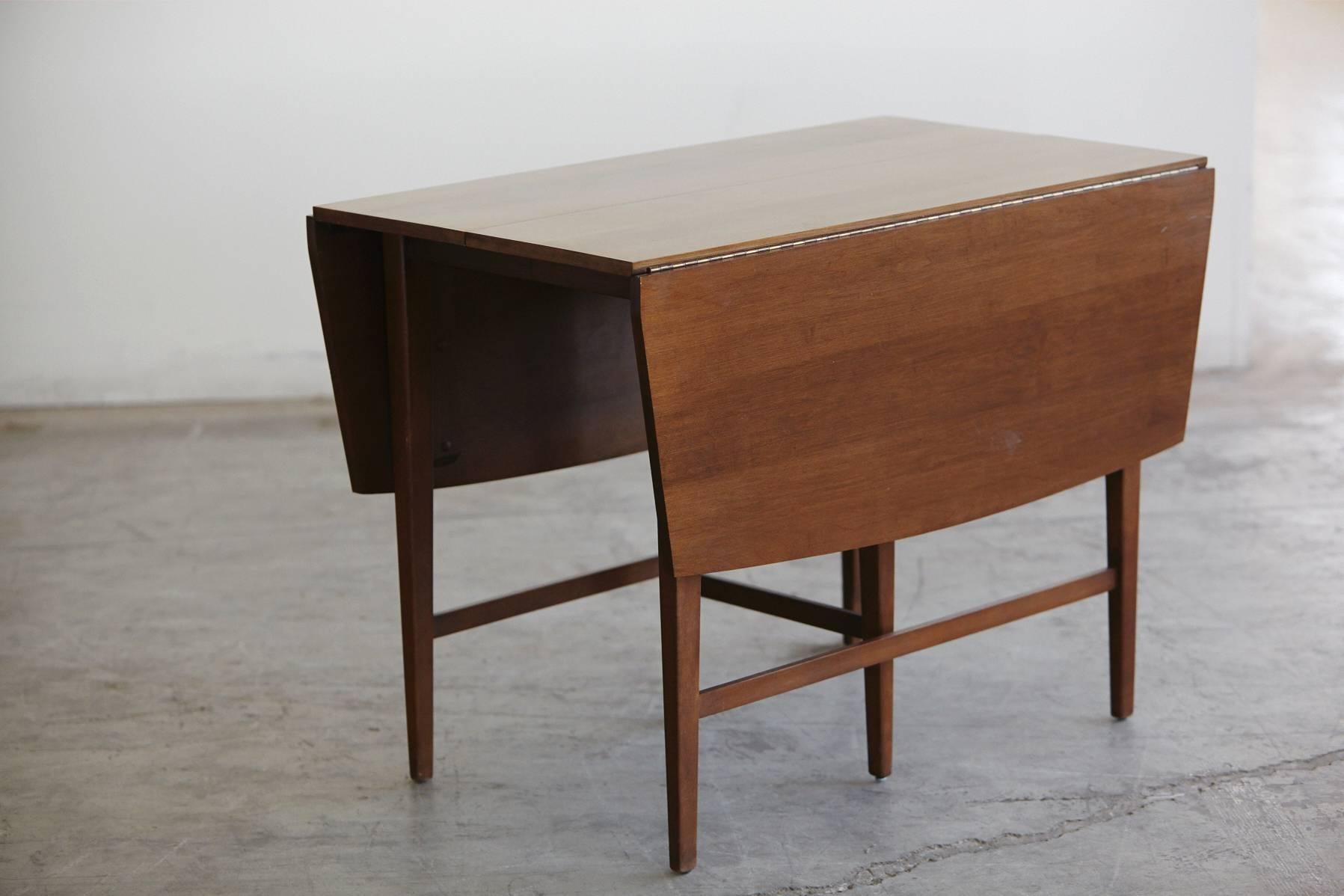 Mid-Century Modern Extendable Drop-Leaf Maple Dining Table by Paul McCobb for Planner Group