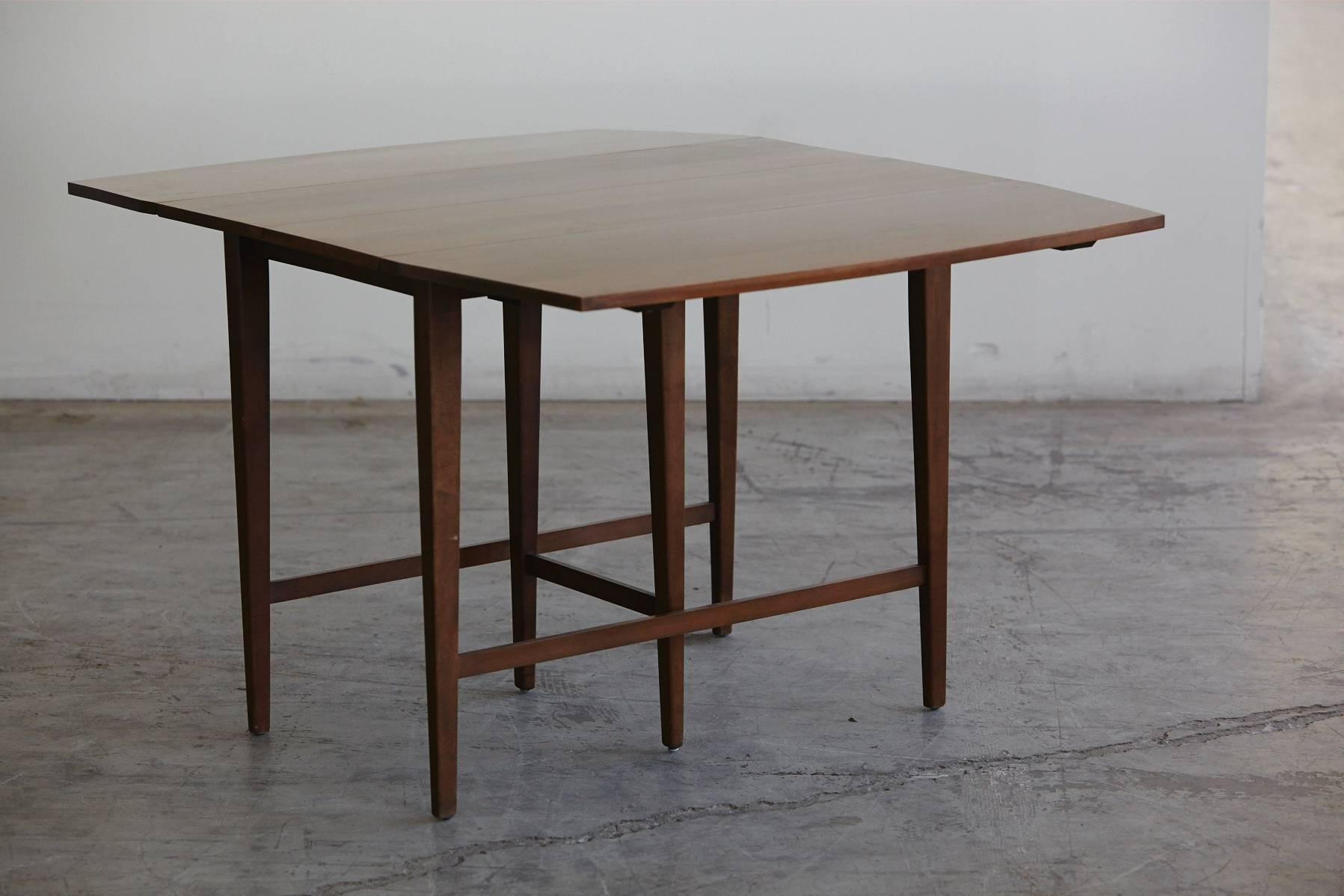 American Extendable Drop-Leaf Maple Dining Table by Paul McCobb for Planner Group