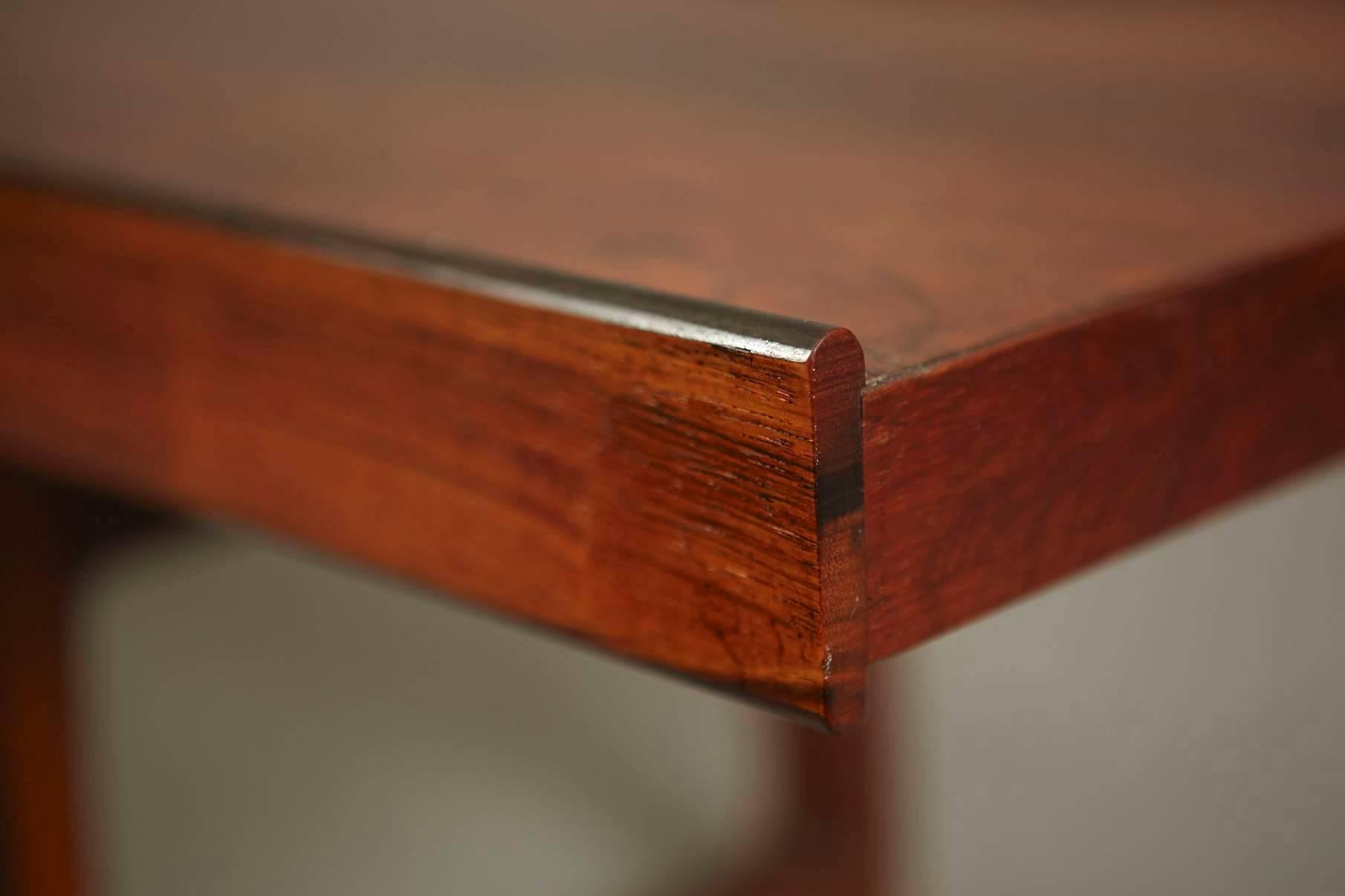 Mid-20th Century Minimalist Rosewood Bench 'Korbo' by Torbjørn Afdal for Mellemstrands / Bruksbo For Sale