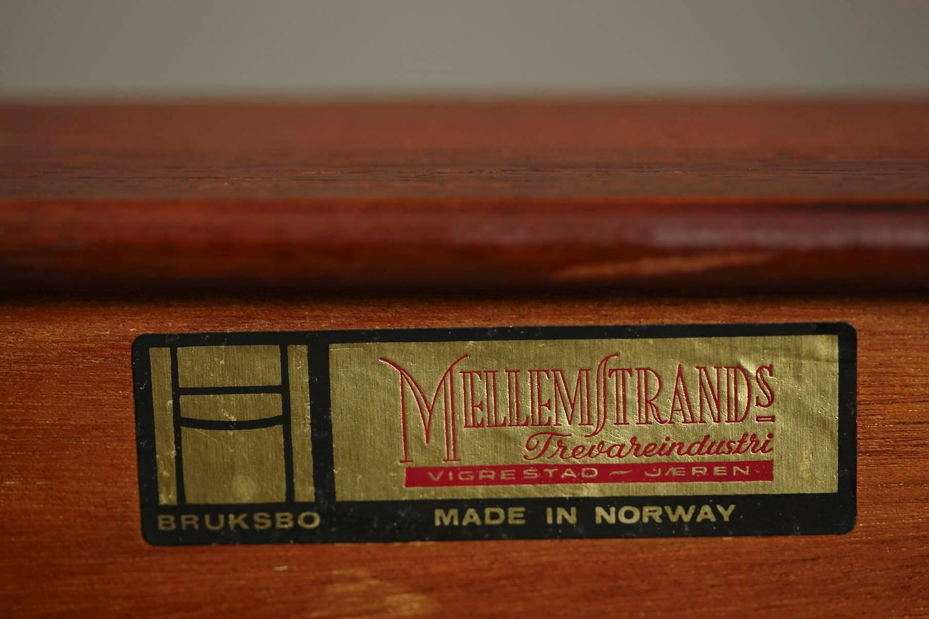 Minimalist Rosewood Bench 'Korbo' by Torbjørn Afdal for Mellemstrands / Bruksbo For Sale 1